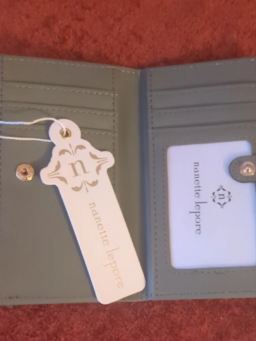 Nanette Lepore Leather Slim Card/Coin Case